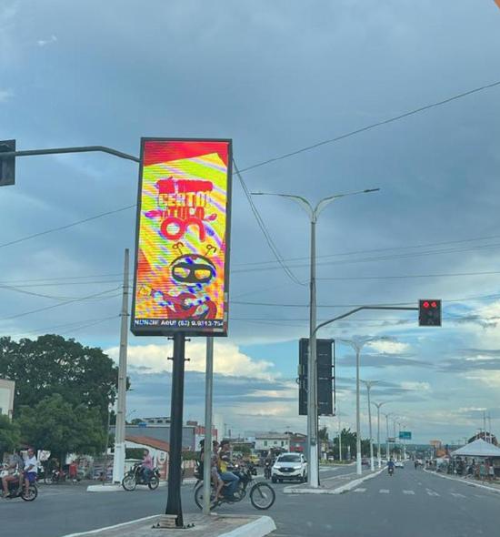 Painel de Led - Varjota - Dupla Face — Outdoor em São João da Varjota/PI